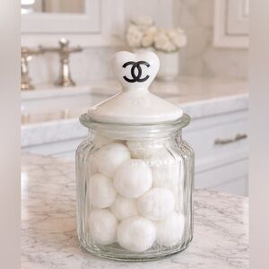 Elegant White CHANEL Jar
